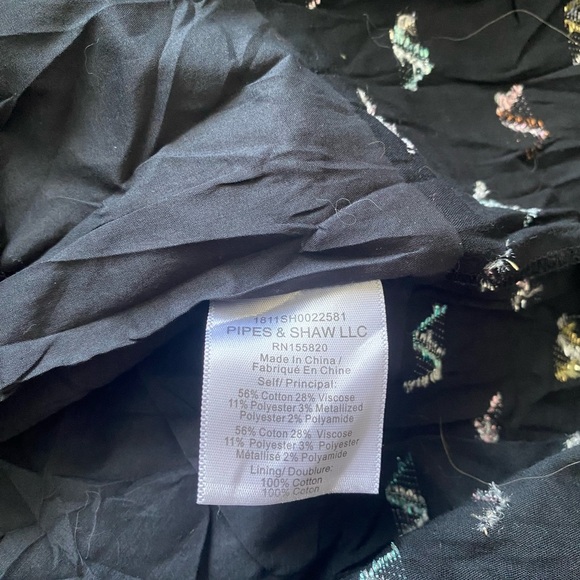 Veronica Beard Black Metallic Jacquard ALIA Ruched Ruffle mini dress - Picture 9 of 13